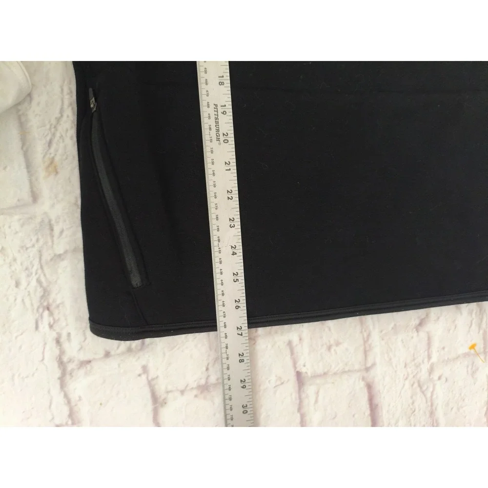 01. Algo Sweater Mens M Black Quarter Zip Performance Stretch Golf Pullover